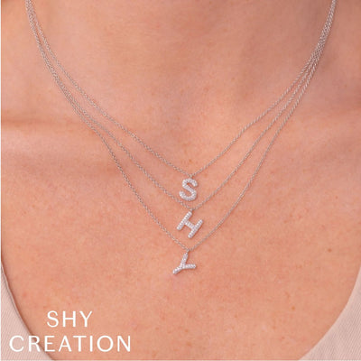 0.09ctw Diamond Initial A Necklace