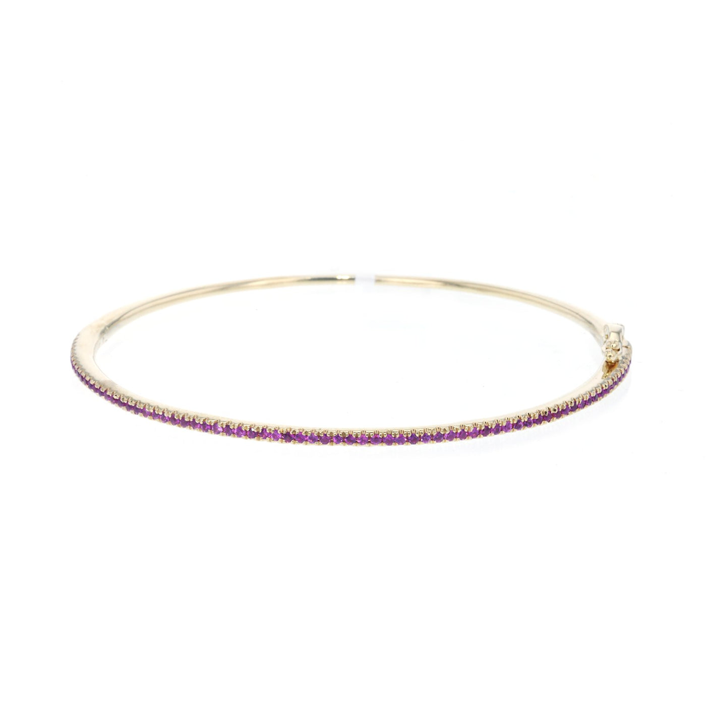 Pink Sapphire Bangle Bracelet