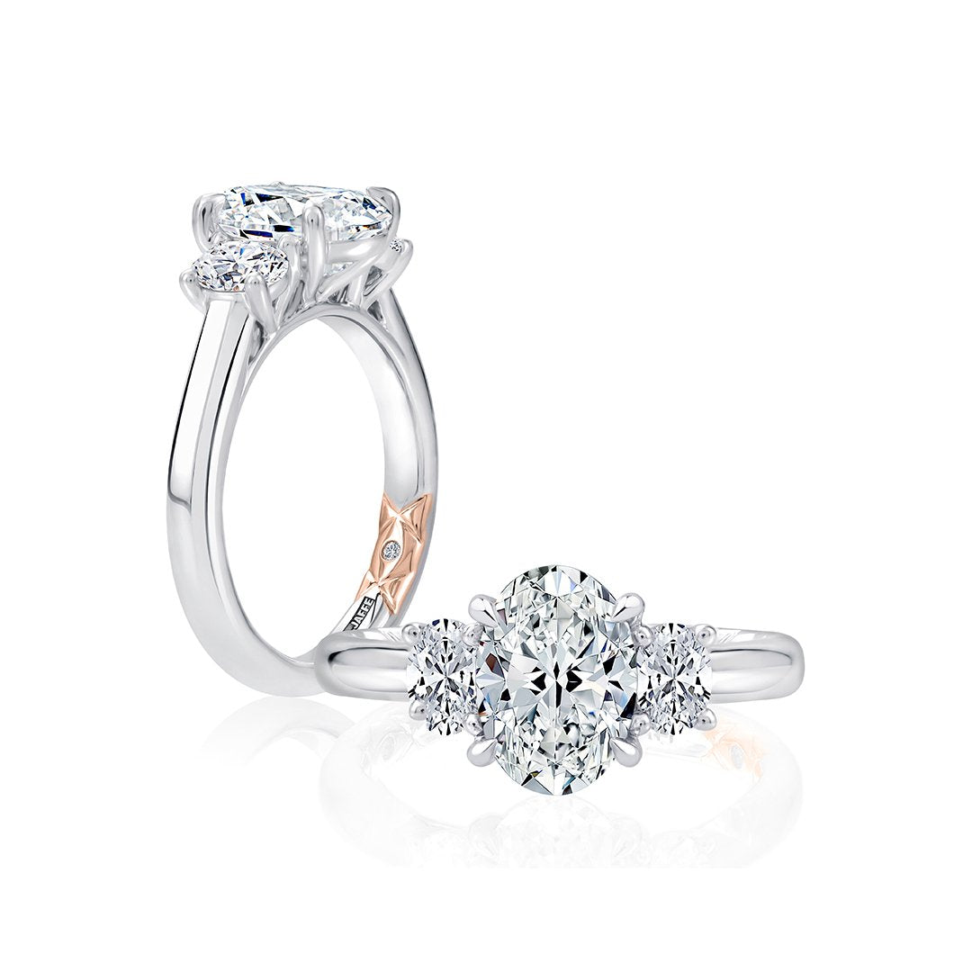 0.66 ctw Diamond Three-Stone Engagement Ring