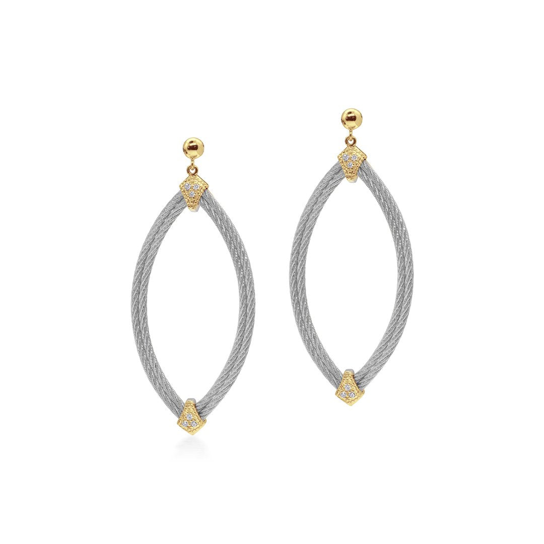 0.10 ctw Diamond Cable Earrings