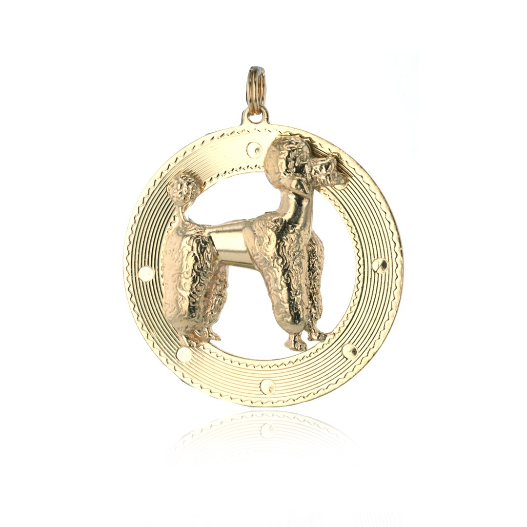 3D Poodle Charm Pendant