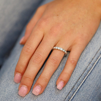 1.50 ctw Diamond Bezel Eternity Band