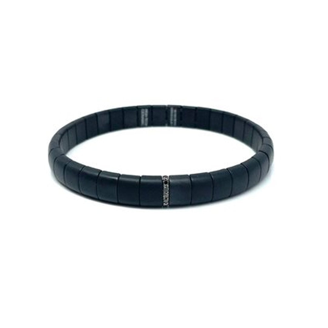 0.11 ctw Black Diamond Stretch Bracelet