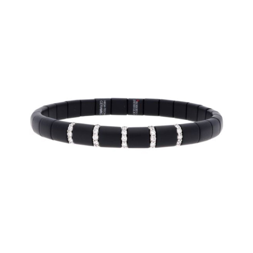 0.36 ctw Diamond Stretch Ceramic Bracelet