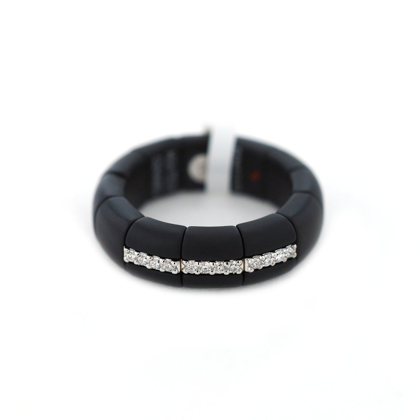 0.11ctw Diamond Ceramic Band