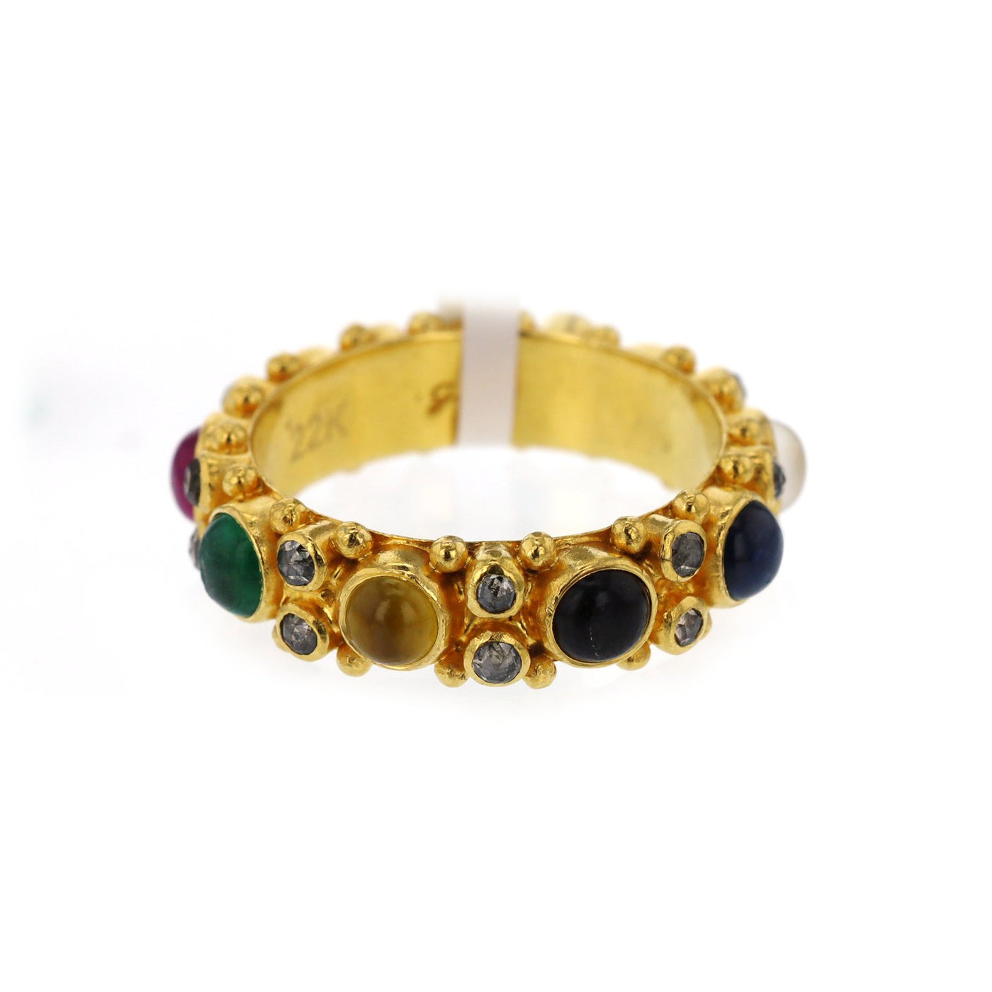 Diamond & Gem Eternity Band