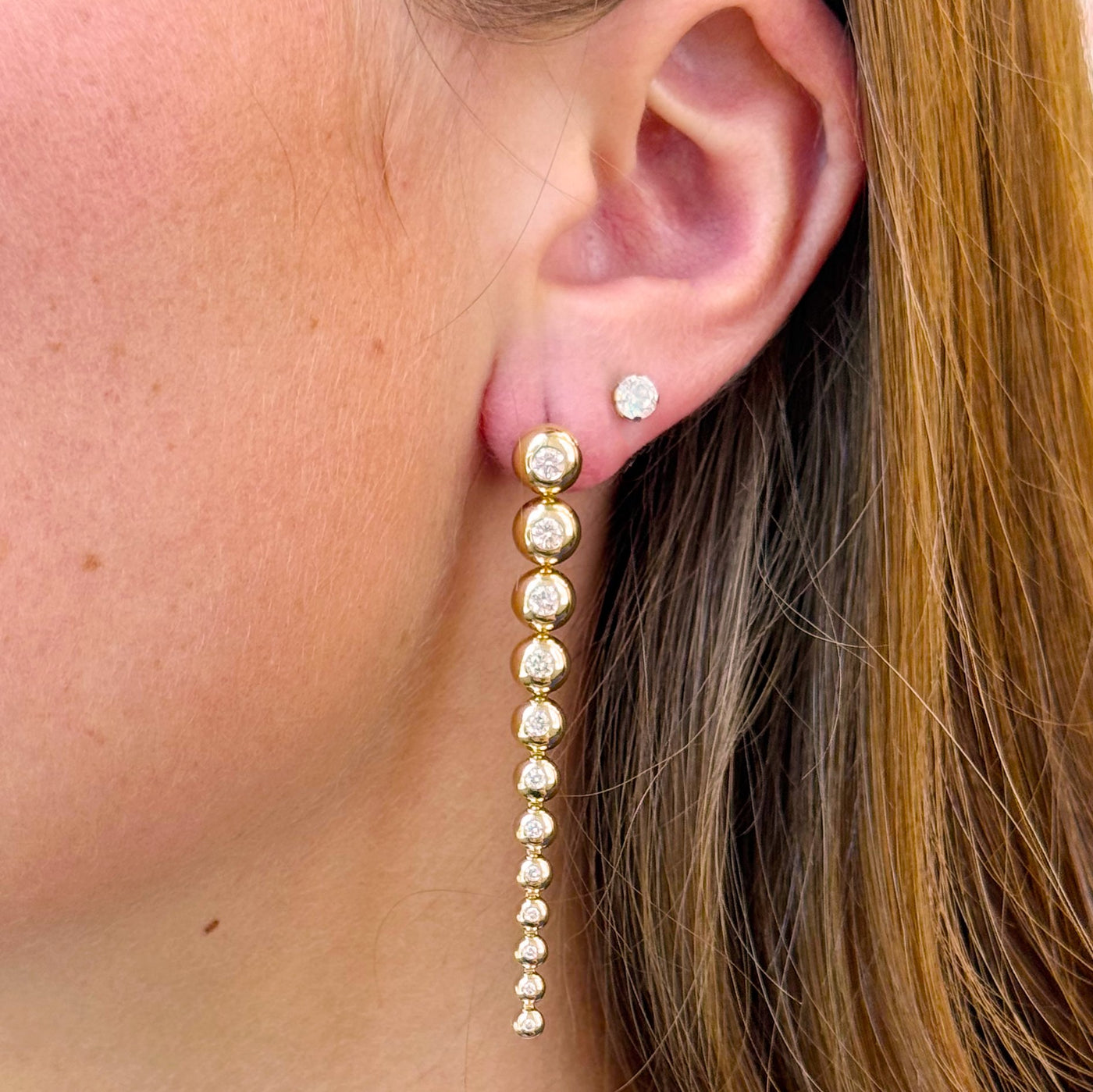 1.07ctw Diamond Dangle Earrings