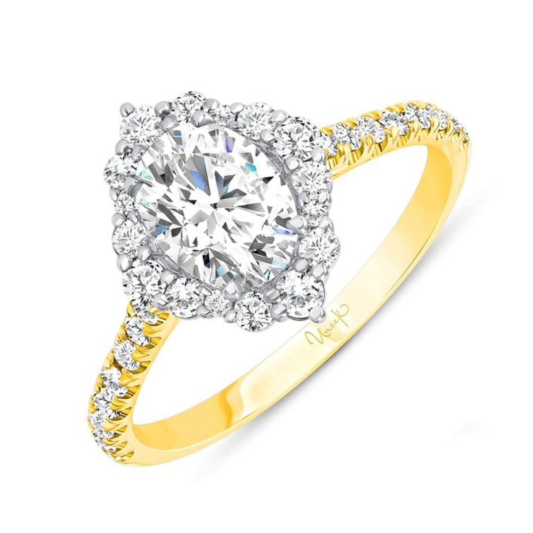 0.45 ctw Diamond Halo Engagement Ring