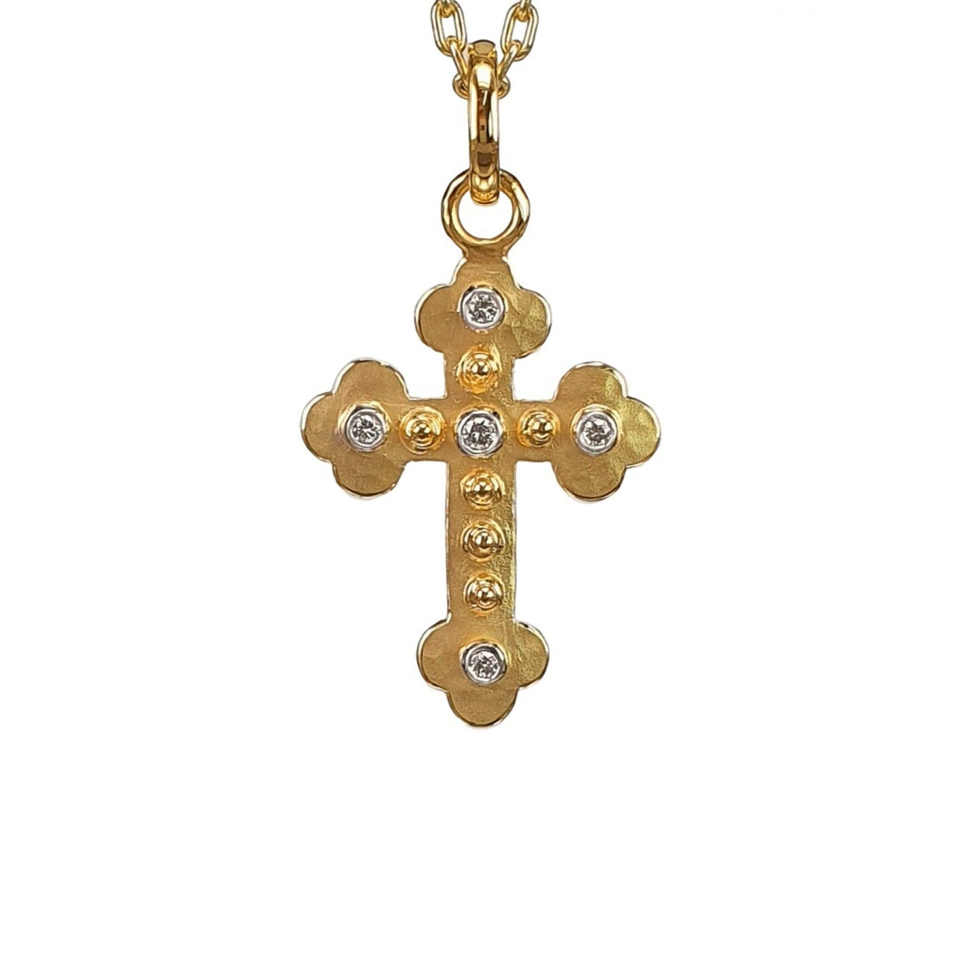 0.11 ctw Diamond Cross Pendant