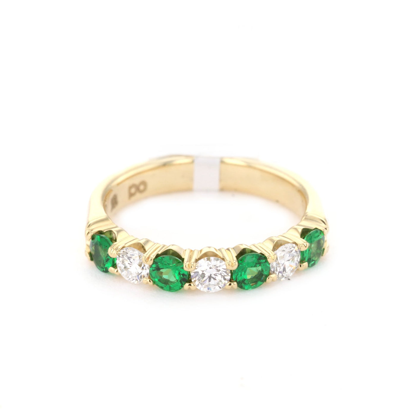 Tsavorite & Diamond Band