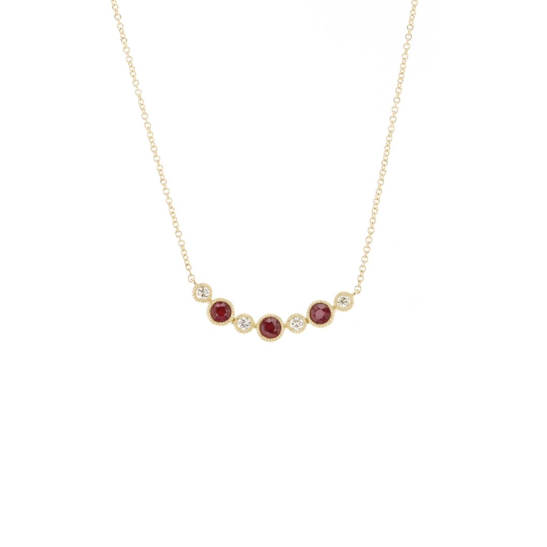 Ruby & Diamond Necklace