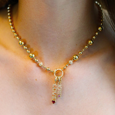 Sapphire & Diamond Love Pendant