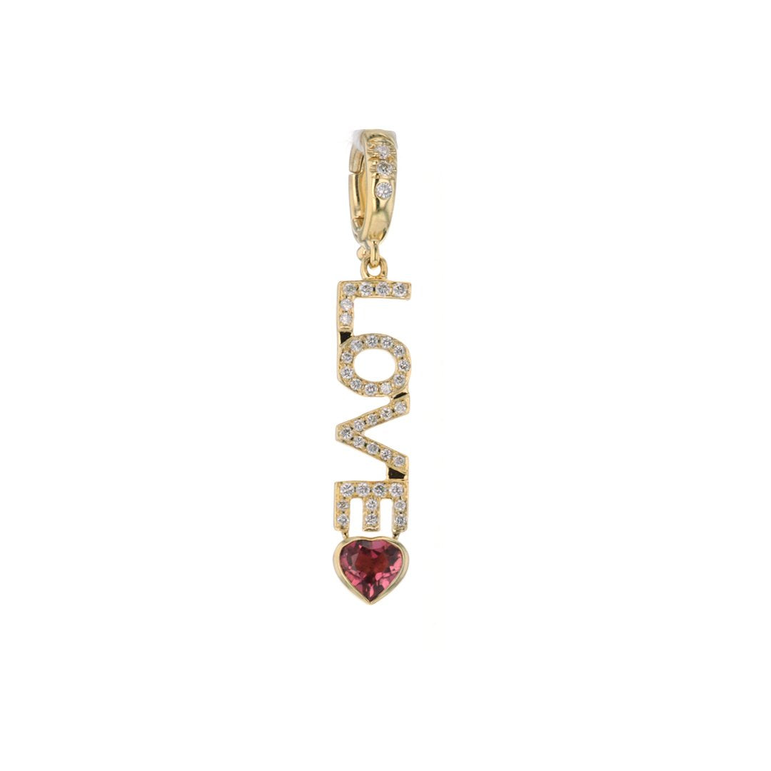 Sapphire & Diamond Love Pendant