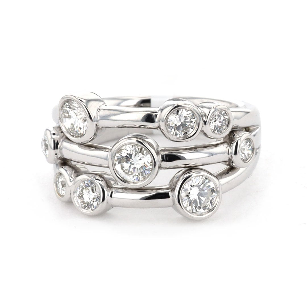 1.10 ctw Diamond Bezel Band