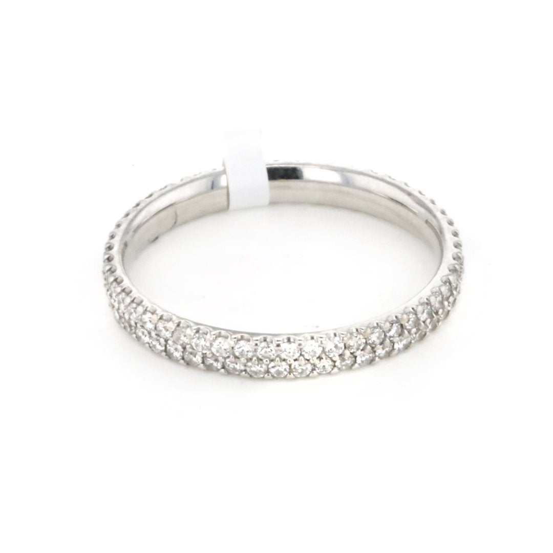0.63 ctw Diamond 2-Row Eternity Band