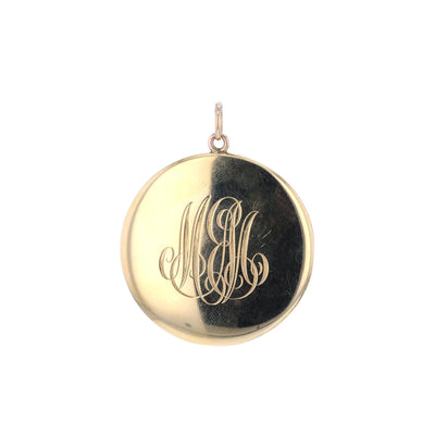 Round American Arts & Craft Locket