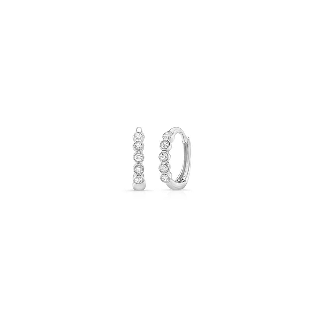 0.10 ctw Diamond Hoop Earrings
