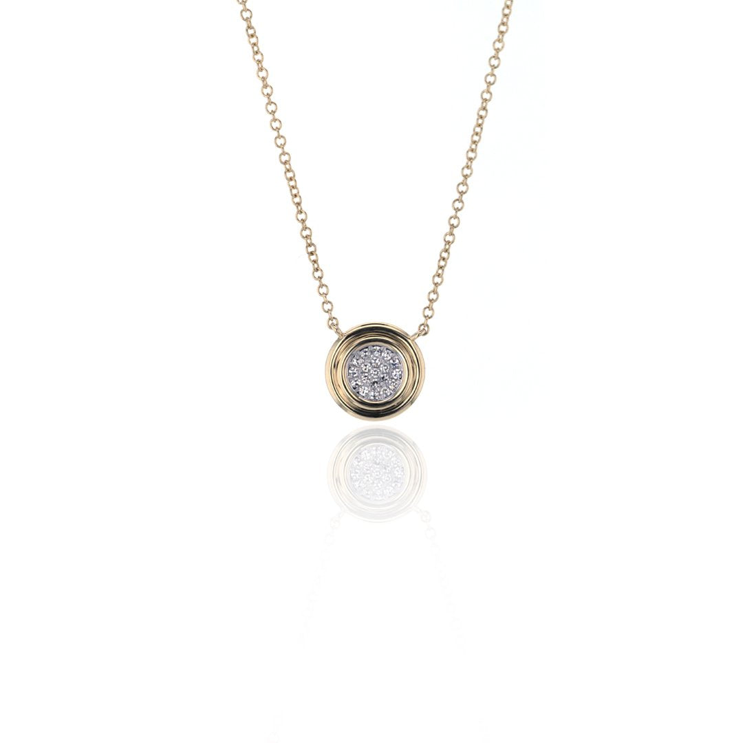 0.07 ctw Diamond Circle Necklace
