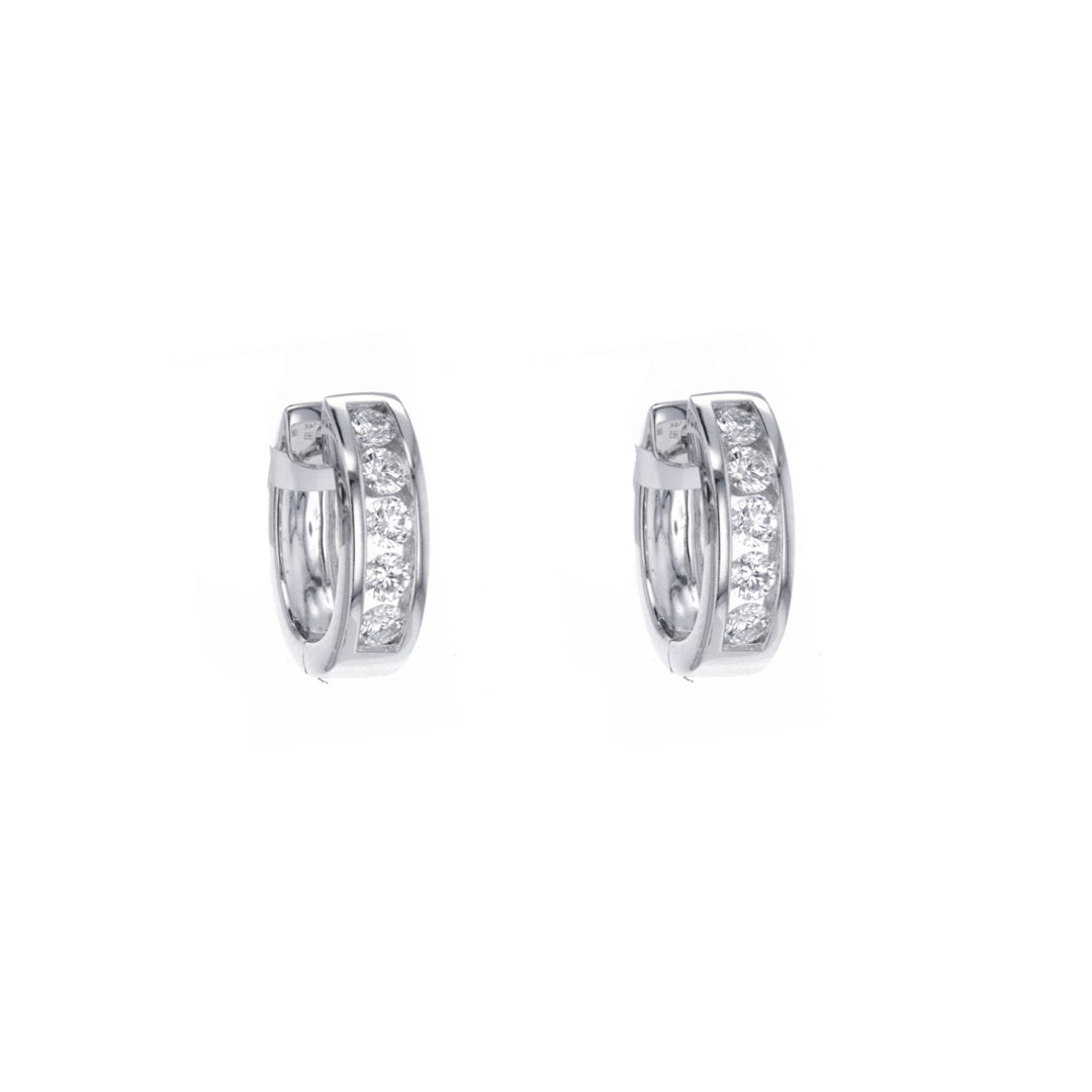 1.00 ctw Diamond Huggie Earrings