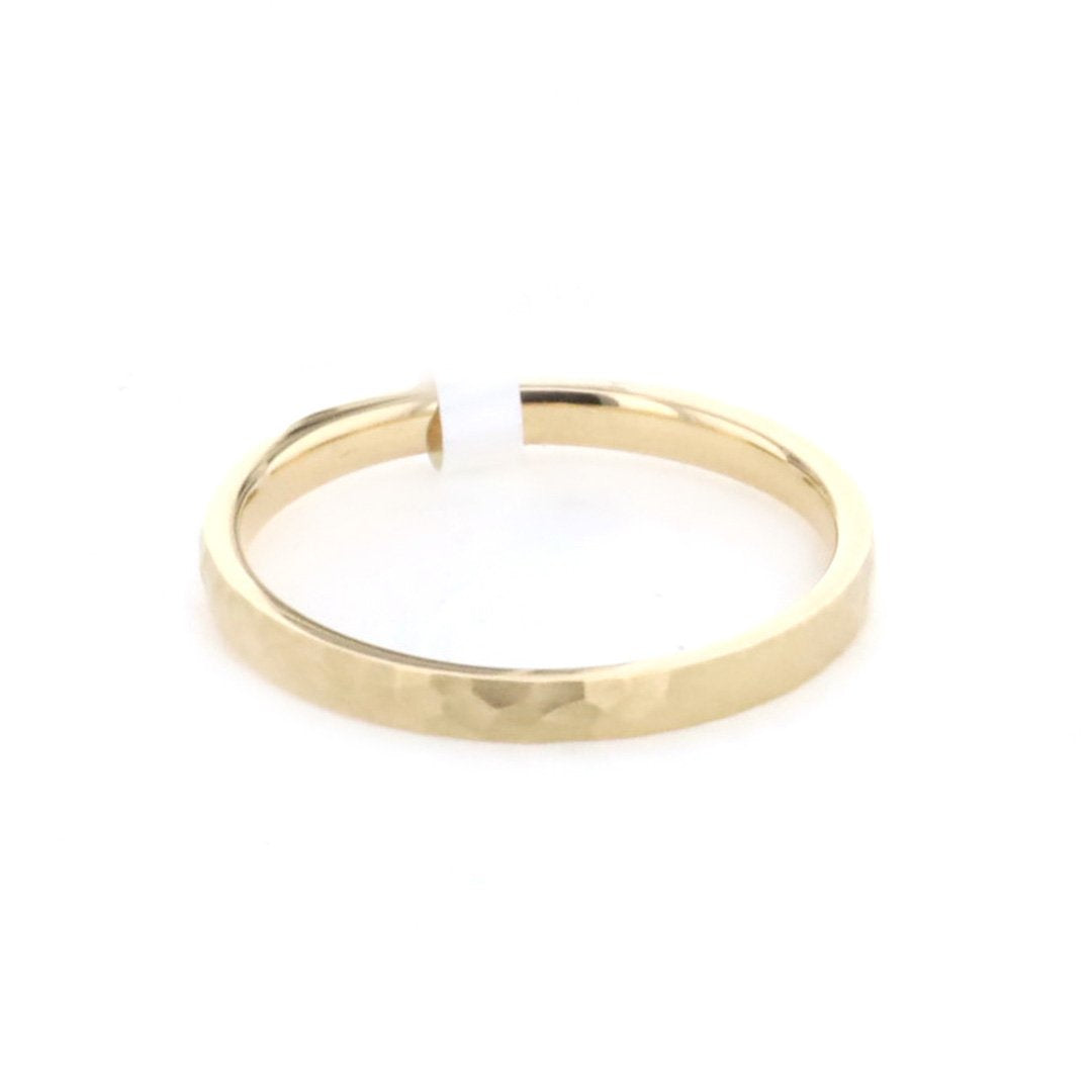 2MM Hammered Satin Finish Band