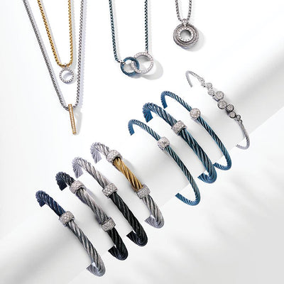 0.13 ctw Diamond Bangle Cable Bracelet