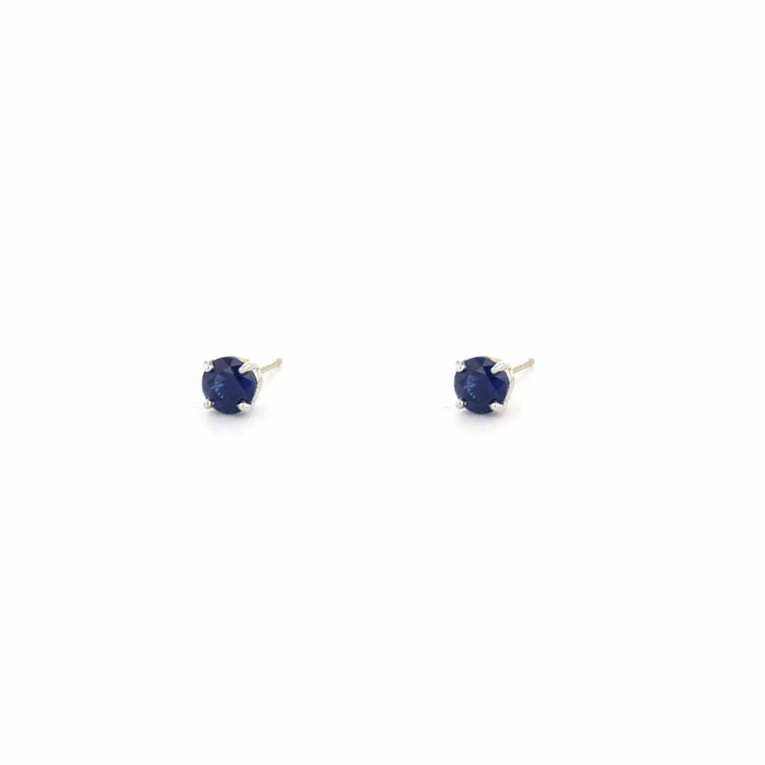 Blue Sapphire Stud Earrings