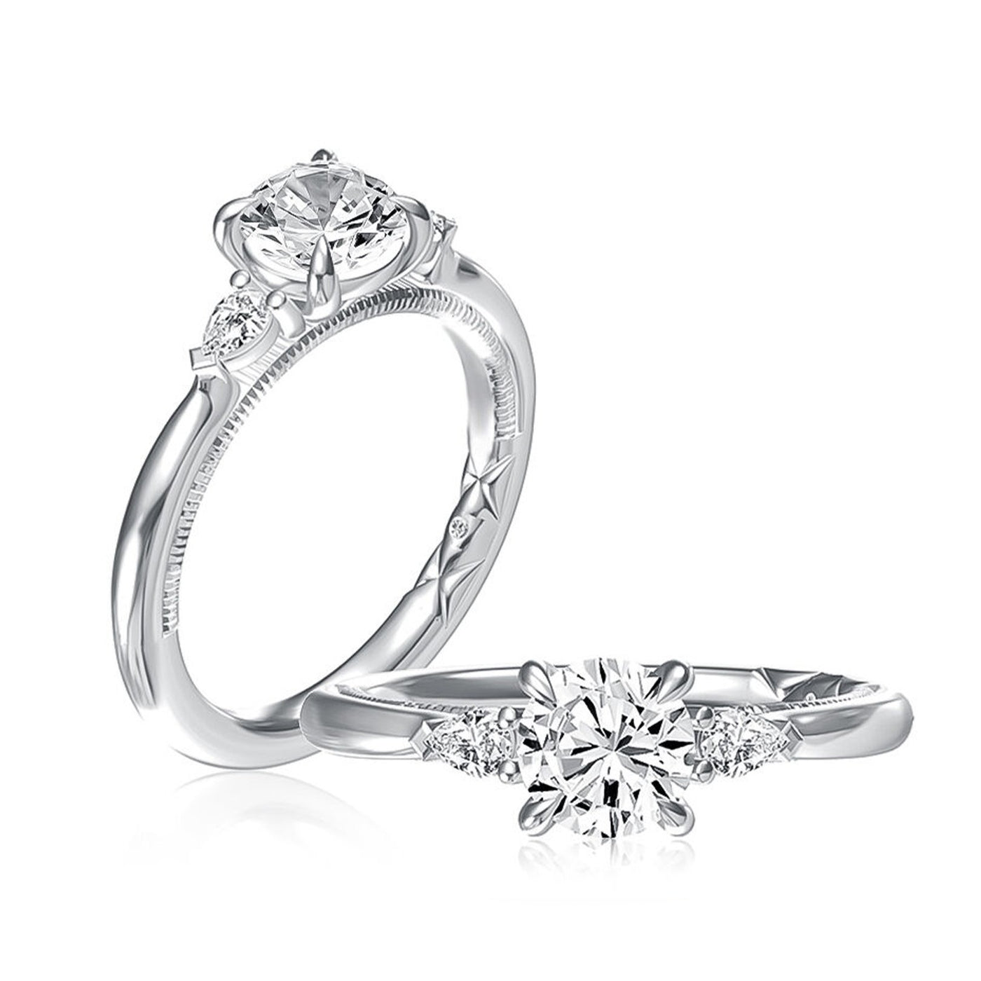 0.14 ctw Diamond Three-Stone Engagement Ring