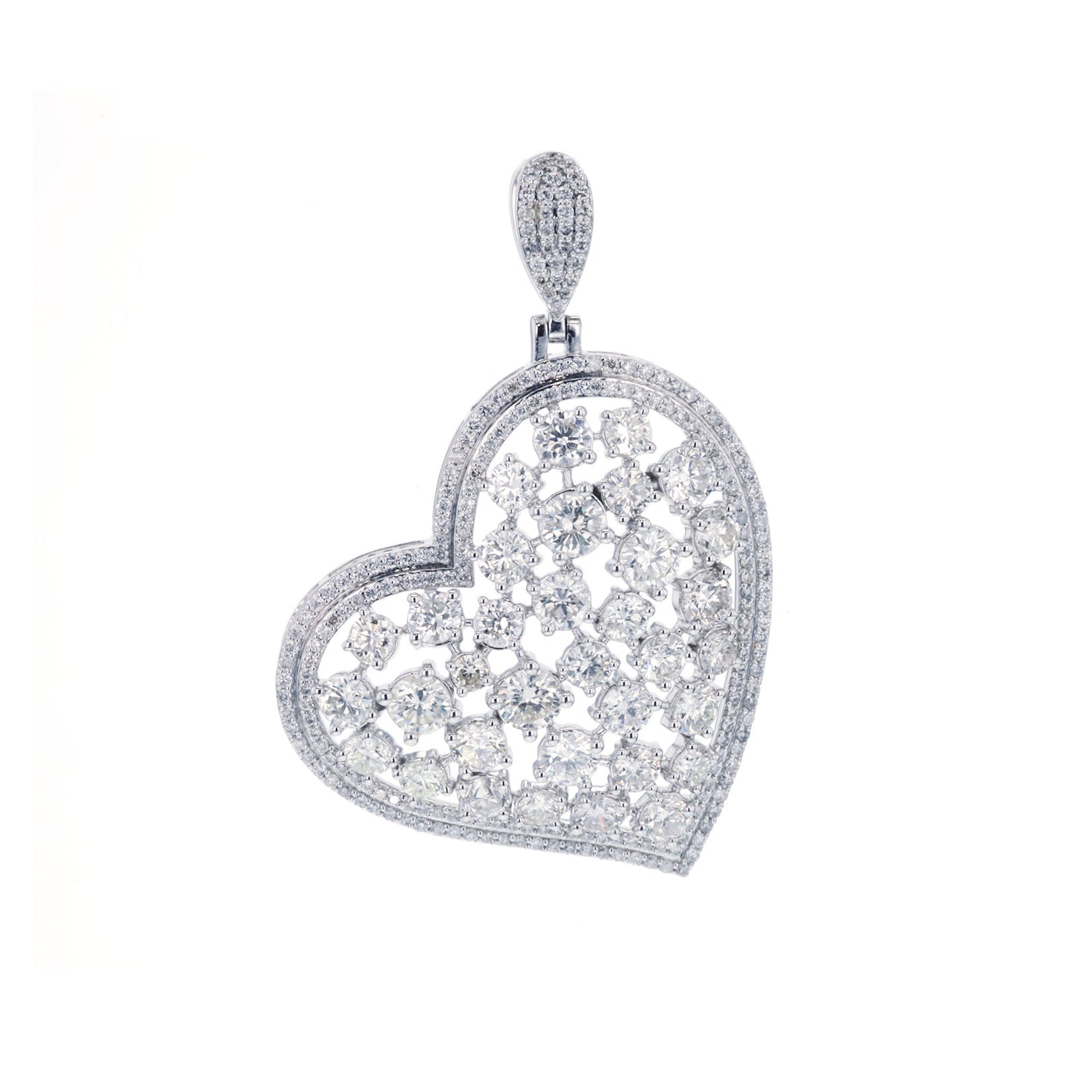4.56 ctw Diamond Heart Pendant
