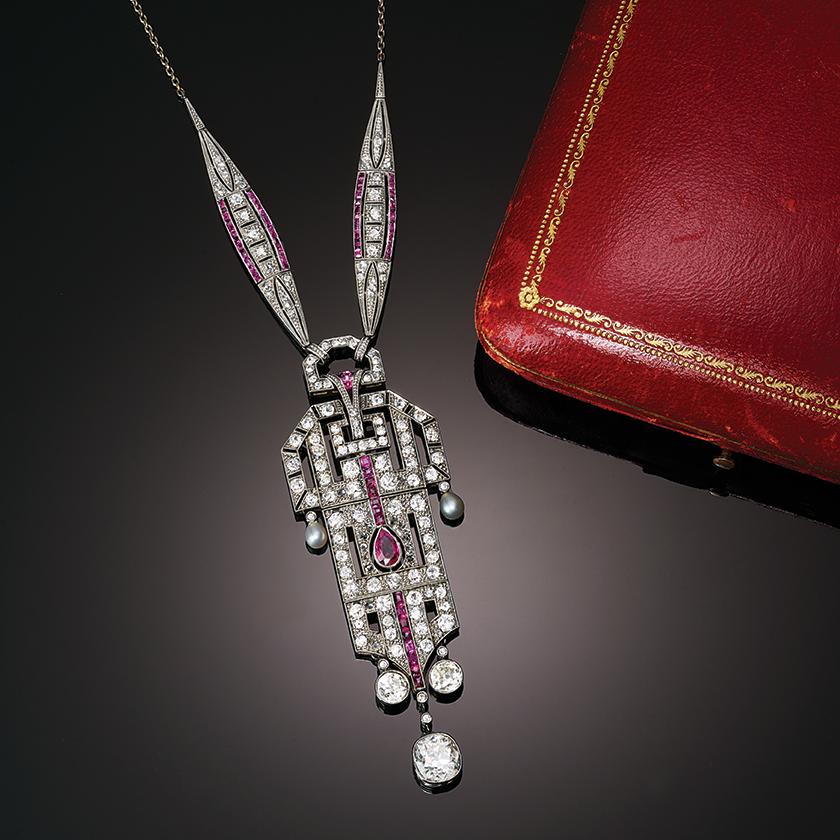 Pearl & Diamond Necklace