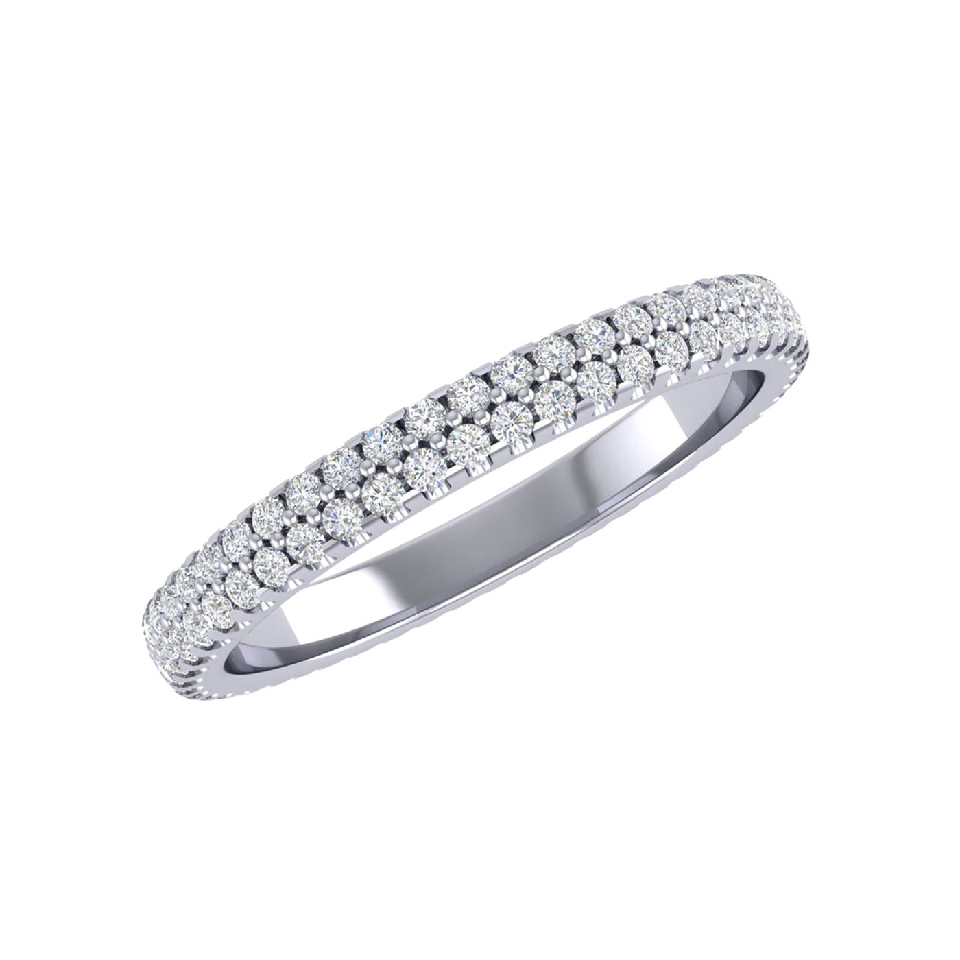 0.58 ctw Diamond 2-Row Band