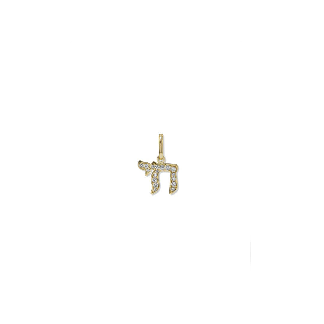6MM Diamond Chai Pendant Charm