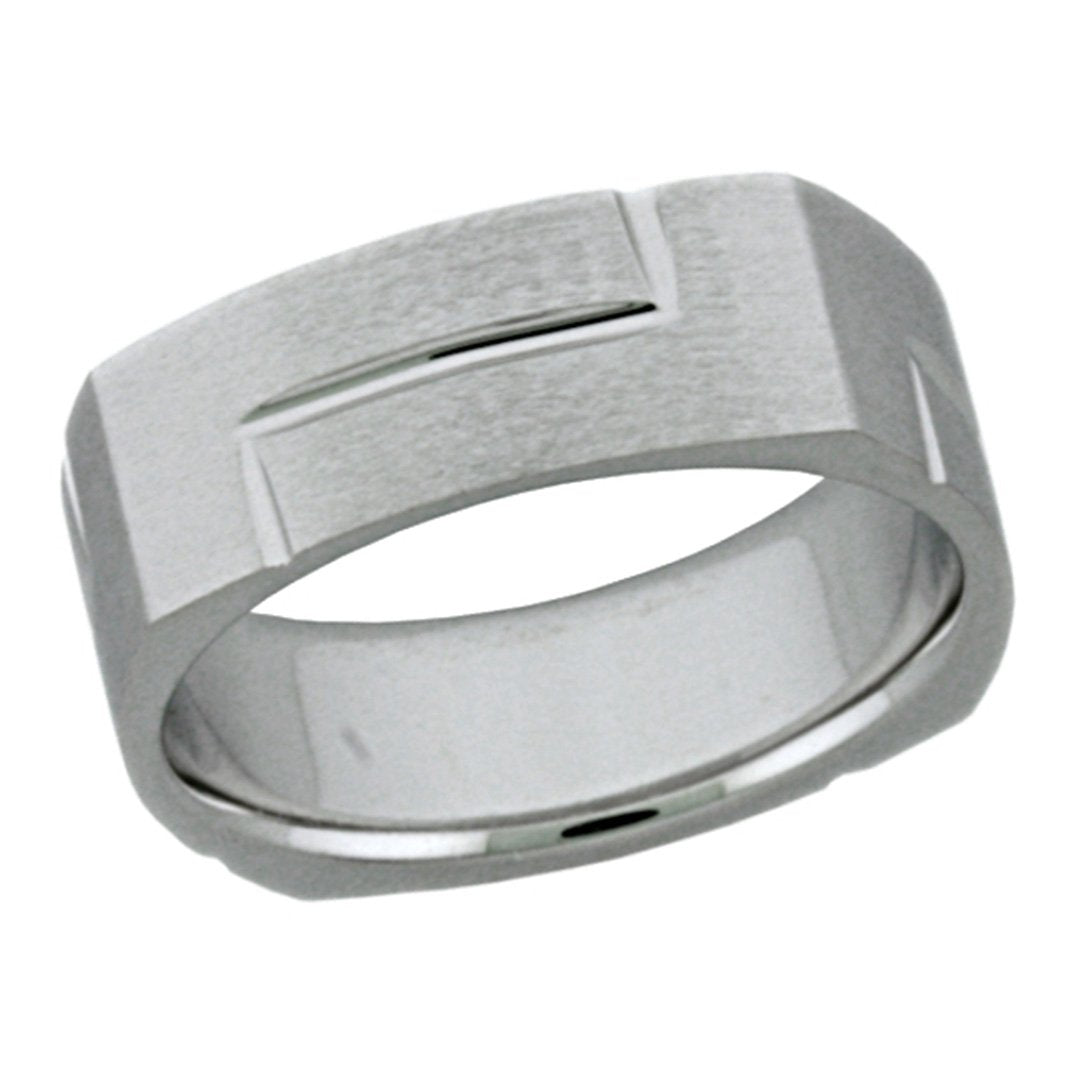 7MM Square Satin Finish Band