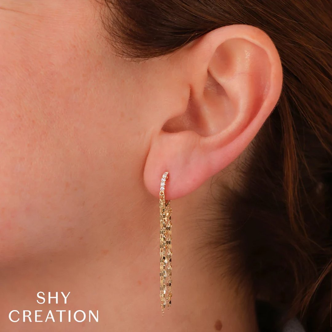 0.13 ctw Diamond Fringe Earrings
