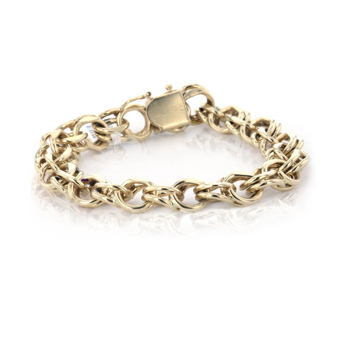 Double Link Charm Bracelet