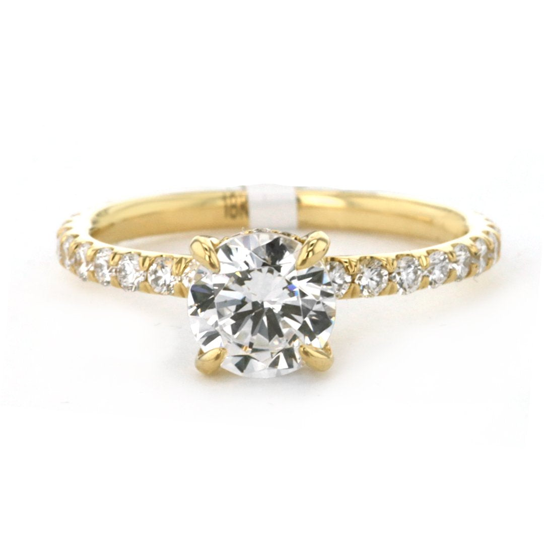 0.55 ctw Diamond Hidden Halo Engagement Ring