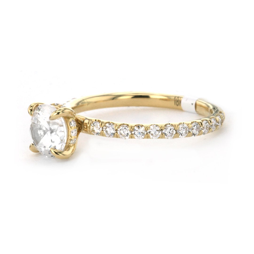 0.55 ctw Diamond Hidden Halo Engagement Ring