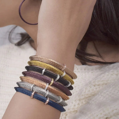 0.06 ctw Diamond Bangle Cable Bracelet
