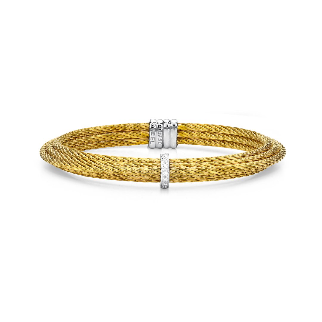 0.06 ctw Diamond Bangle Cable Bracelet