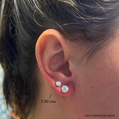 2.02 ctw Diamond Stud Earrings