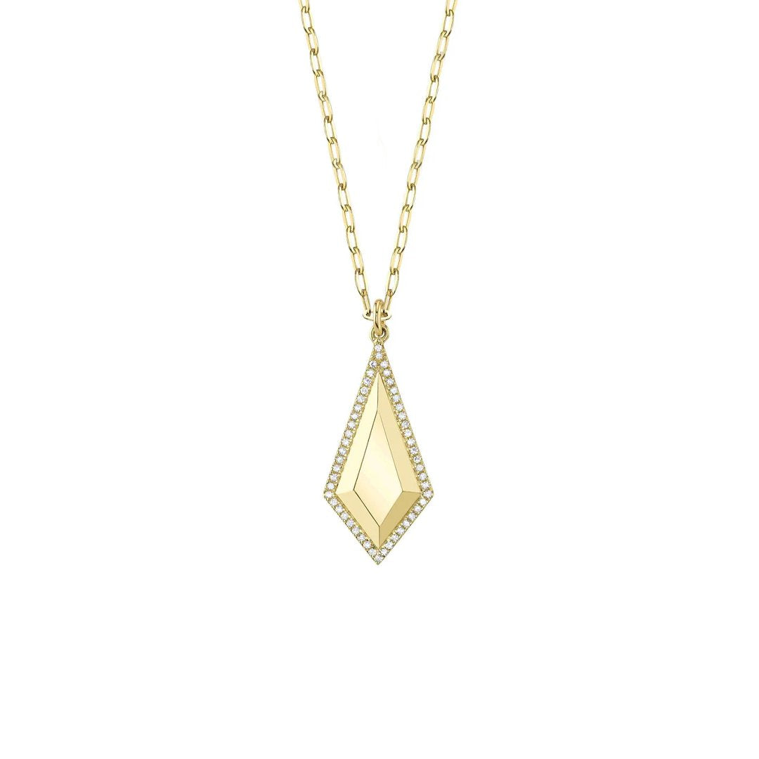 15+3" 0.13 ctw Diamond Geo Cut Necklace