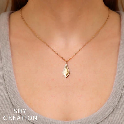 15+3" 0.13 ctw Diamond Geo Cut Necklace
