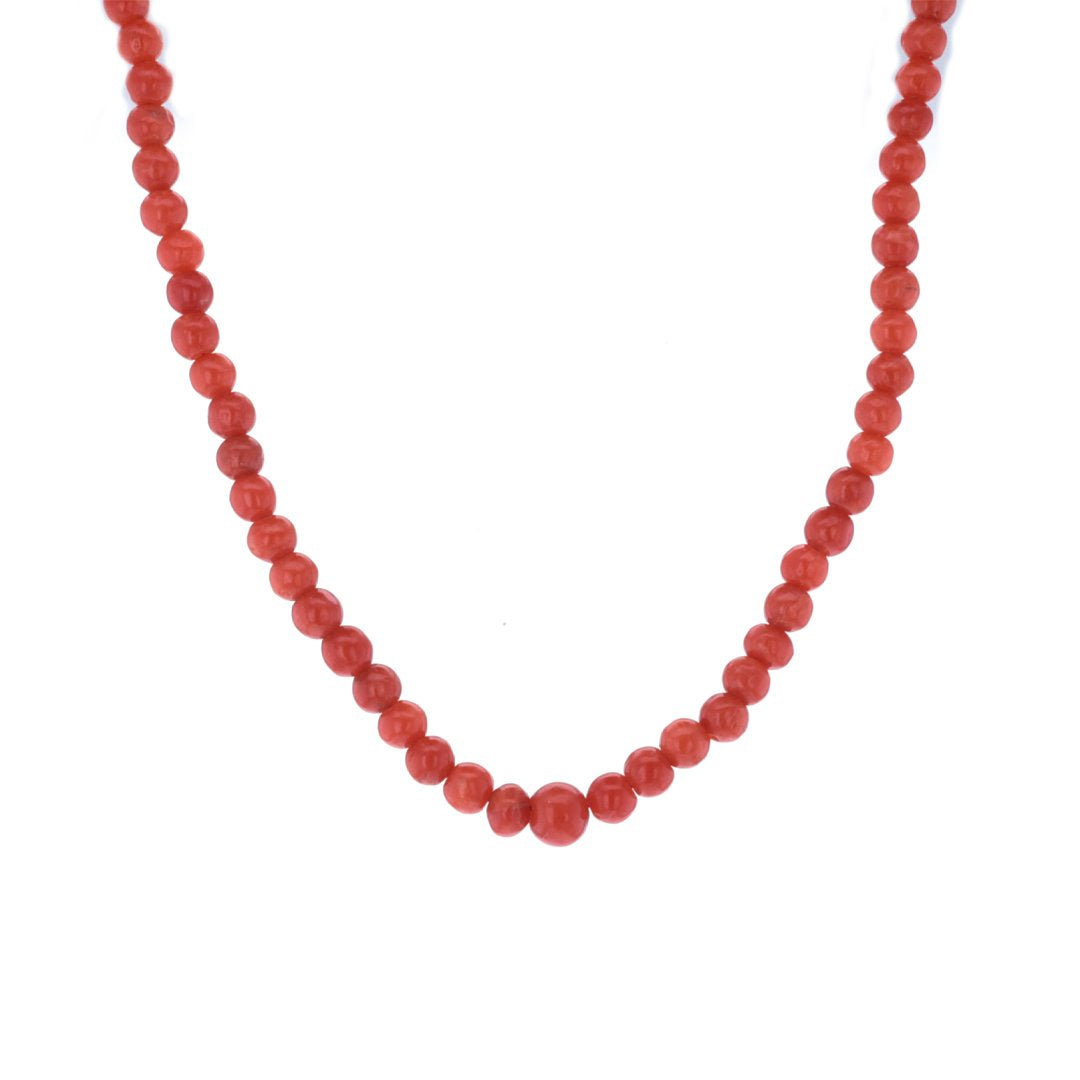 17.5" Coral Bead Necklace