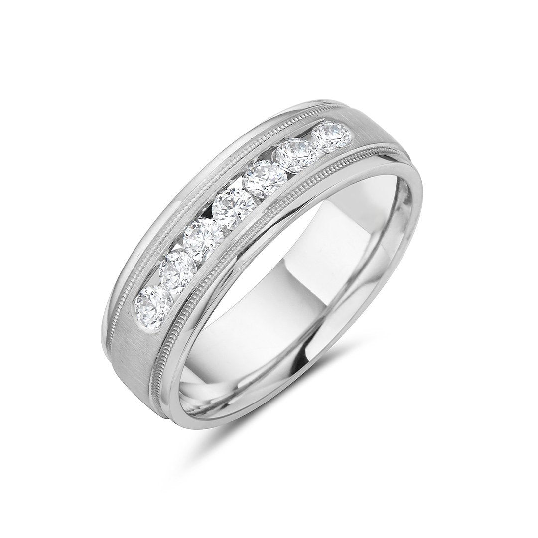 7.5MM 0.98 ctw Diamond Band