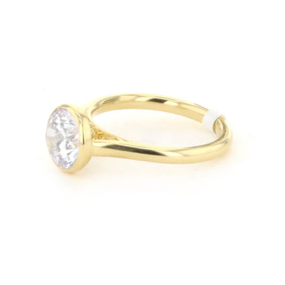 Bezel Solitaire Engagement Ring