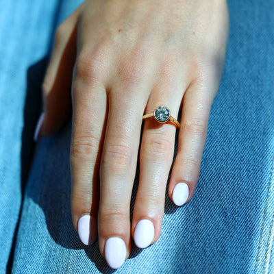 Bezel Solitaire Engagement Ring