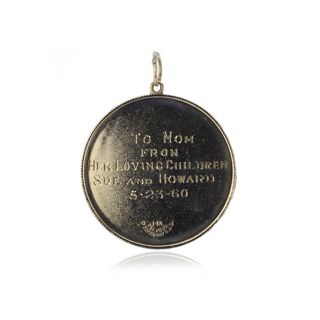 "You're The Apple Of My Eye" Coin Pendant