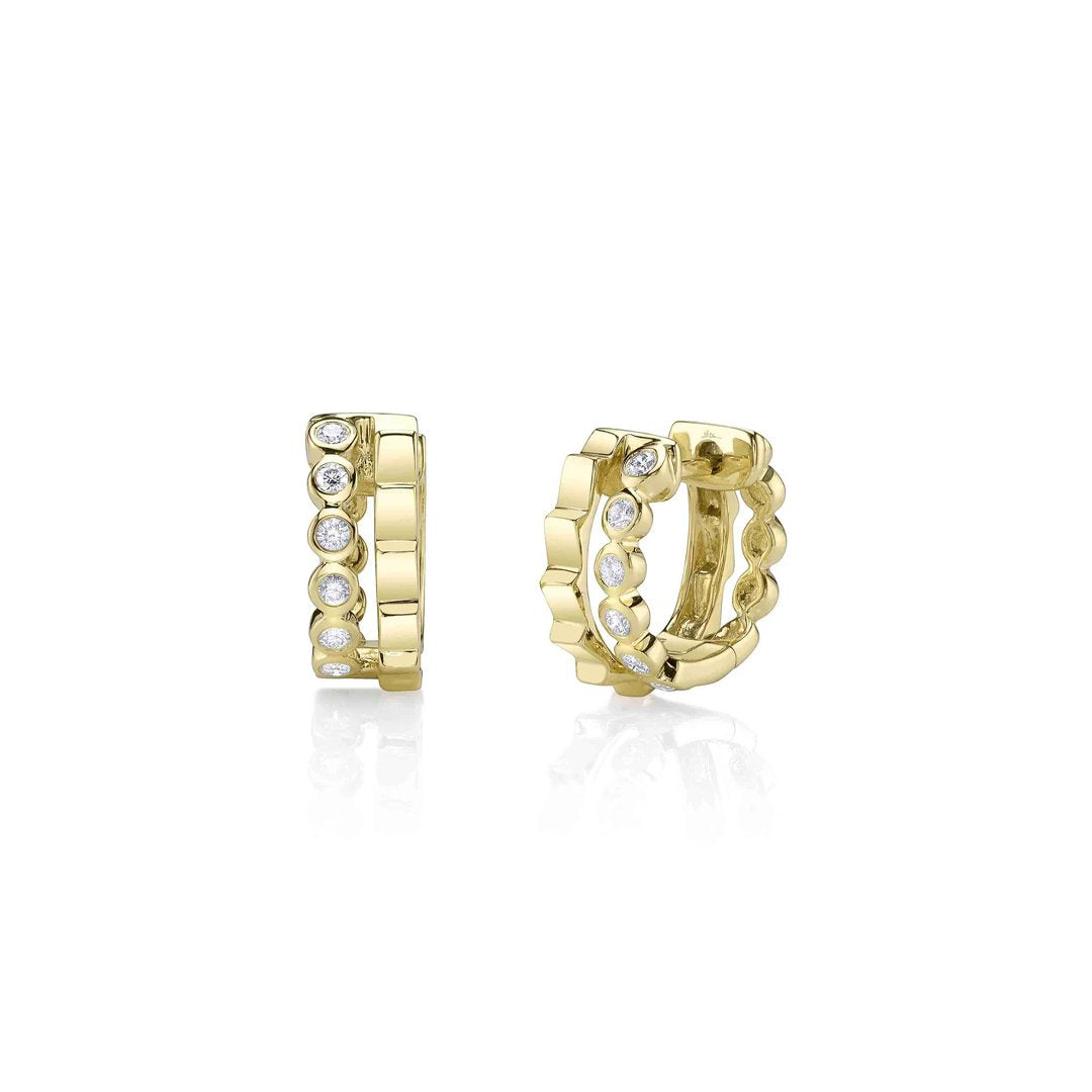 0.15 ctw Diamond Huggie Earrings