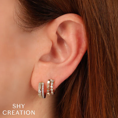 0.15 ctw Diamond Huggie Earrings