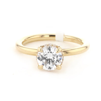 0.14 ctw Diamond Halo Engagement Ring