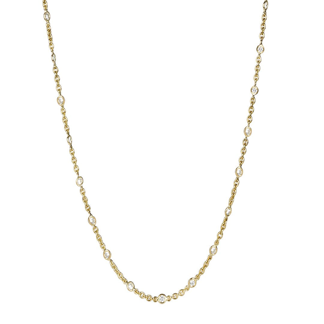 33" 7.56 ctw Diamond Valentina Diamonds By The Yard Necklace